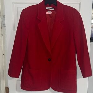 Jennifer Moore Vibrant Red Blazer